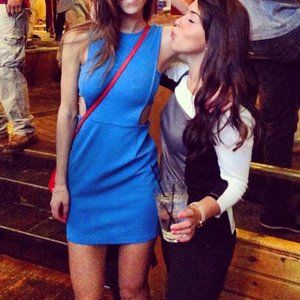 Nasty Gal Textured Blue Mini Dress with Cutouts